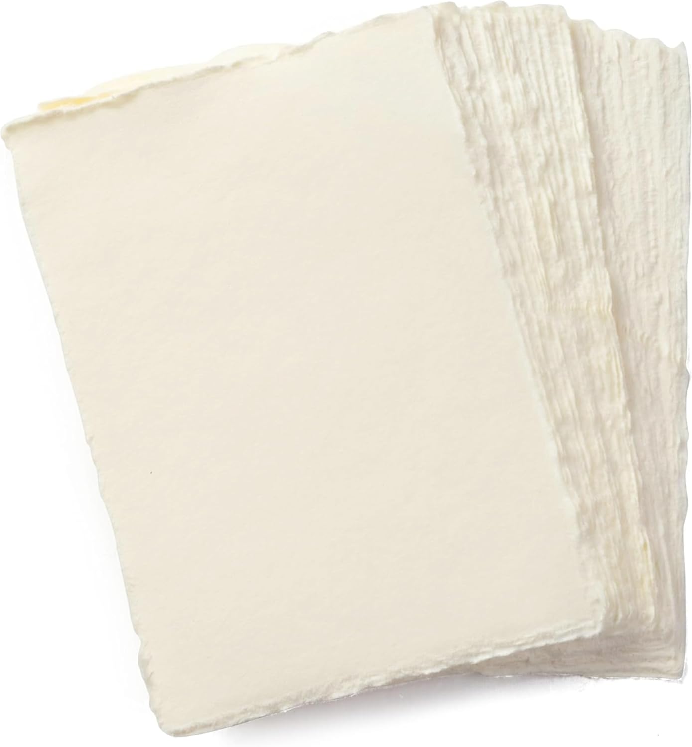 Wanderings handmade deckle edge A5 paper, 150gsm cold-press recycled cotton, 50 sheets